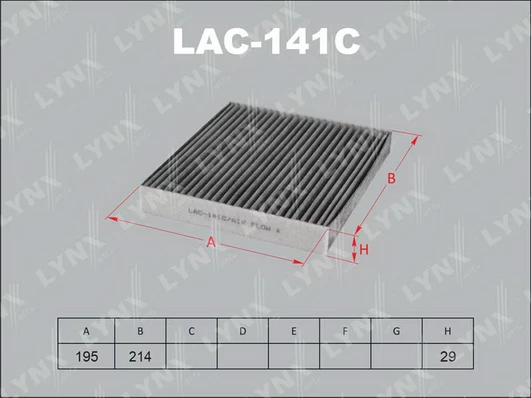 فلتر مكيف تويوتا LYNXAUTO LAC-141C