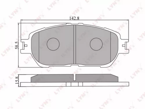 طقم فحمات فرامل أمامية تويوتا LYNXAUTO BD-7537