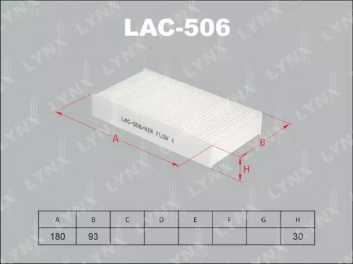 فلتر مكيف هوندا LYNXAUTO LAC-506