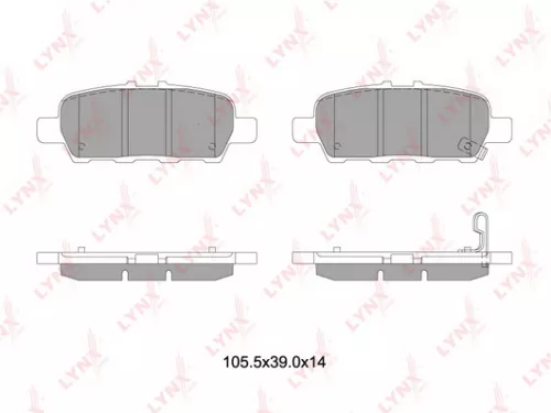 طقم فحمات فرامل خلفية نيسان LYNXAUTO BD-5745