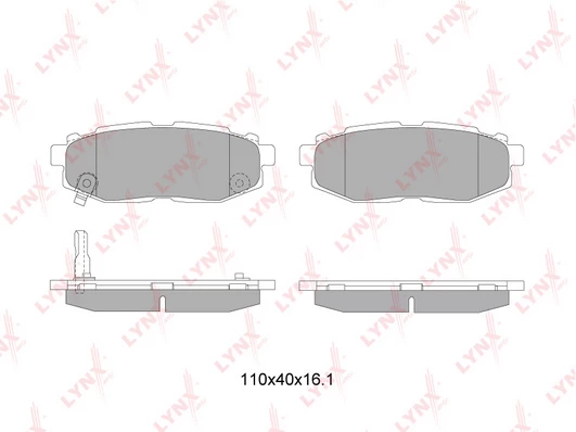 طقم فحمات فرامل خلفية تويوتا LYNXAUTO BD-7114