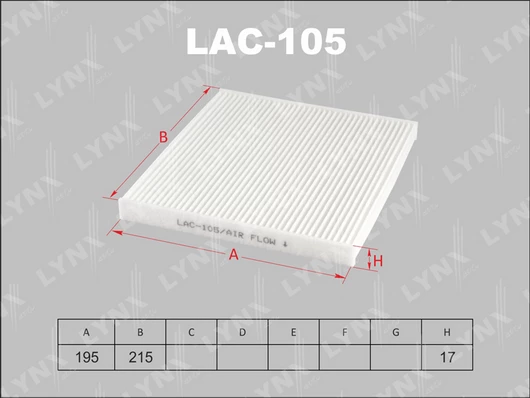فلتر مكيف تويوتا LYNXAUTO LAC-105