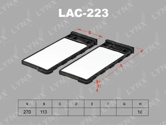 فلتر مكيف نيسان LYNXAUTO LAC-223