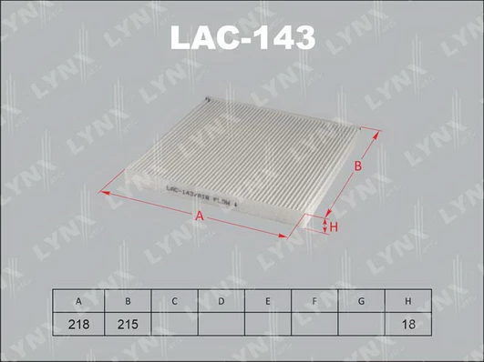 فلتر مكيف تويوتا LYNXAUTO LAC-143
