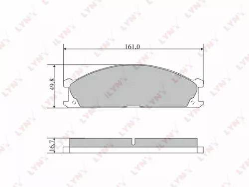 طقم فحمات فرامل أمامية نيسان LYNXAUTO BD-5733