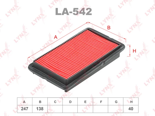 فلتر هواء هوندا LYNXAUTO LA-542