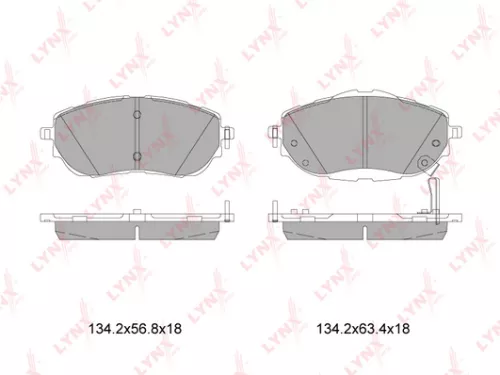 طقم فحمات فرامل أمامية تويوتا LYNXAUTO BD-7605