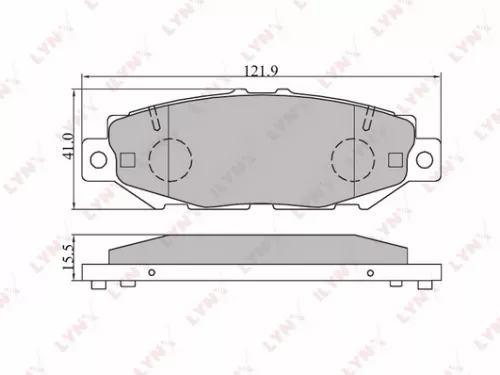طقم فحمات فرامل خلفية تويوتا LYNXAUTO BD-7528