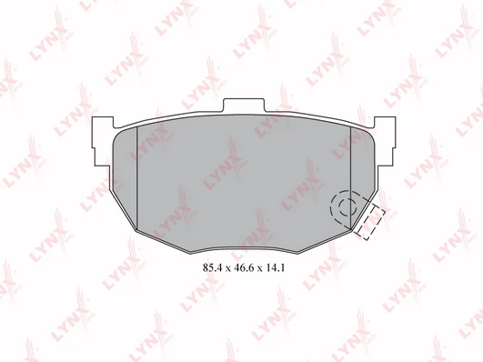 طقم فحمات فرامل خلفية نيسان LYNXAUTO BD-3612