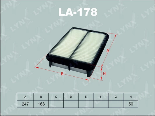 فلتر هواء تويوتا LYNXAUTO LA-178