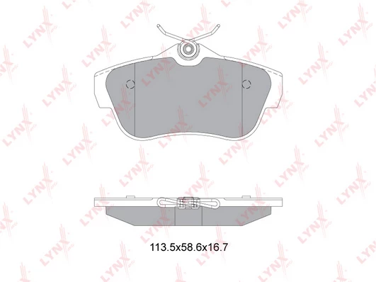 طقم فحمات فرامل خلفية تويوتا LYNXAUTO BD-2228