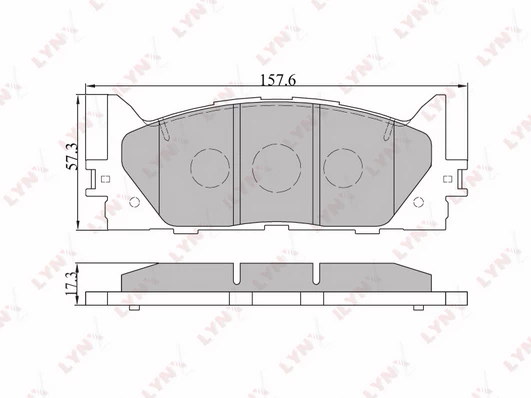 طقم فحمات فرامل أمامية تويوتا LYNXAUTO BD-7530